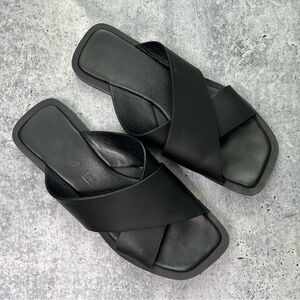 Adolfo Dominguez Cross Strap Slides 39